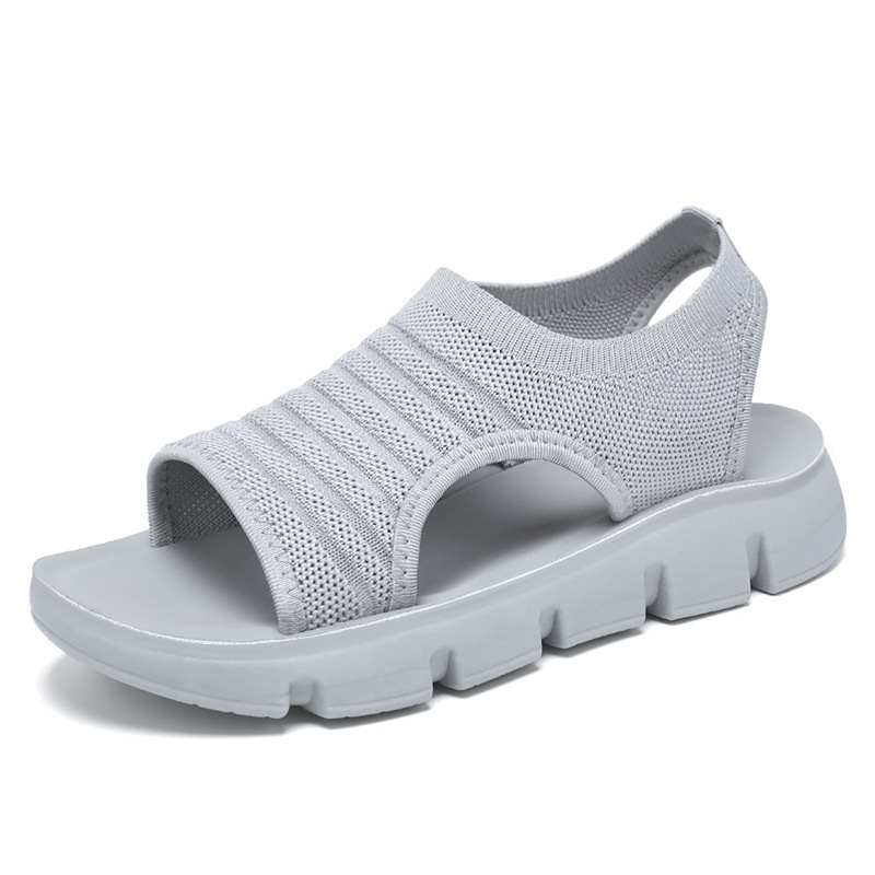Zapatos de mujer verano nuevo hueco ventilado sandalias de mujer sandal con suela suave cómodo zapatos de madre zapatos de mujer de comercio exterior