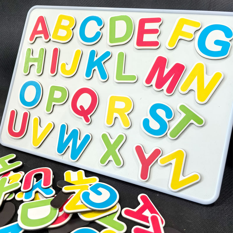 English alphabet magnets, magnetic number magnets, refrigerator magnets, kindergarten early education enlightenment teaching aids, magnetic stickers, children's toys
