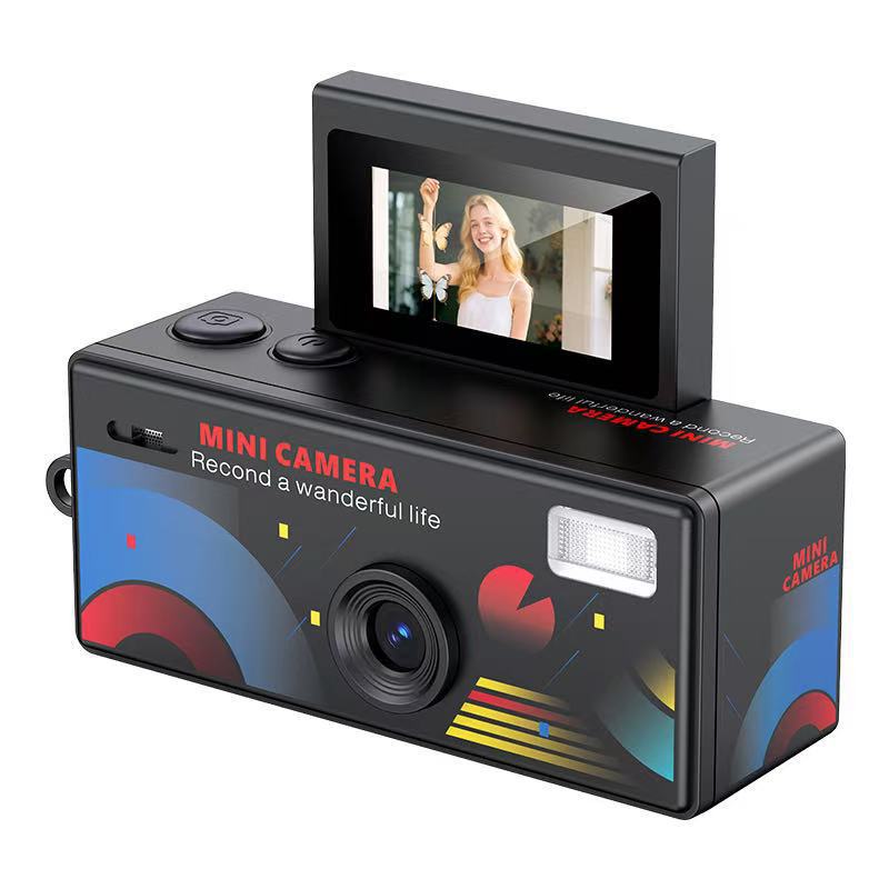 Pantalla flip transfronteriza mini cámara de pulgar fiesta estudiantil pequeña cámara deportiva de bolsillo para niños fotos y videos