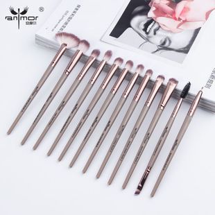 Multi-Specification Eye Shadow Brush Makeup Brush Set Nose Shadow Brush Soft Hair Non-Shedding Beginners Ins Portable Novice Beauty Makeup