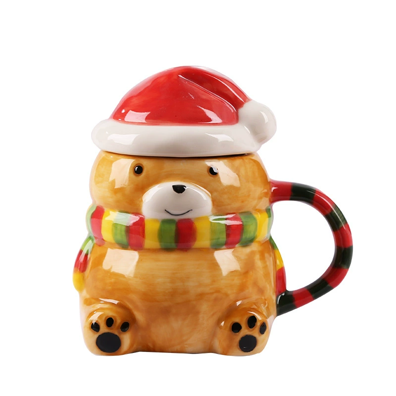 Американская кружка Санта-Клауса Mark Cup Bringing the Link Cartoon Office Couple Water Cup Christmas Gift Coffee Cup