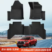 Подходит для четырехдверного коврика для ног Toyota Revo 2020-2024 3D всепогодный материал XPE автомобильный коврик для ног