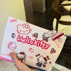 オリジナルキティキャット大容量ポーチポータブル内胆収納袋旅行イヤホンバッグ小銭入れ洗面バッグ