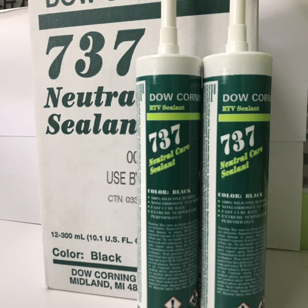 正品陶熙道康宁DC737透明绝缘密封防水耐高温密封胶透明硅胶300ML