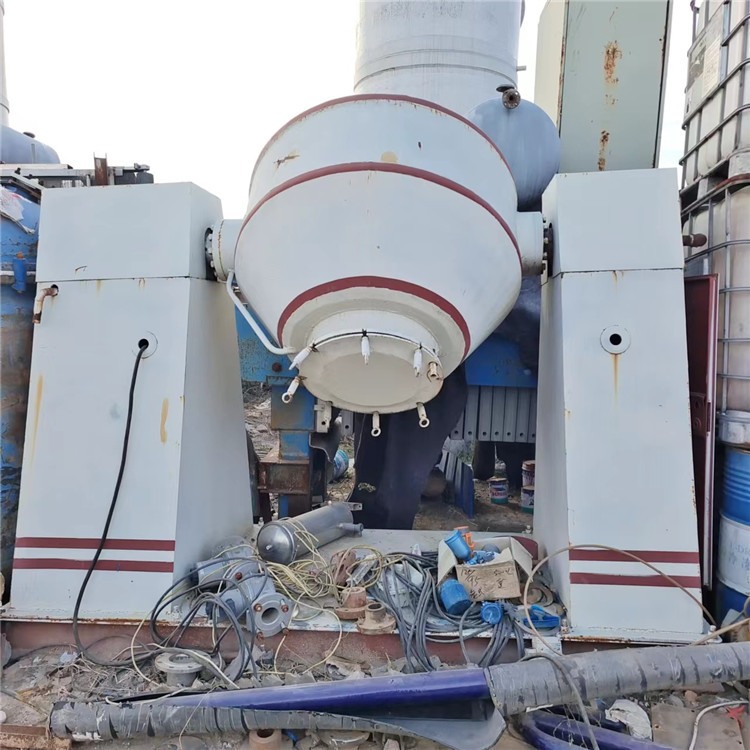 出售二手真空双锥干燥机 1500升搪瓷双锥回转干燥机 低温真空干燥