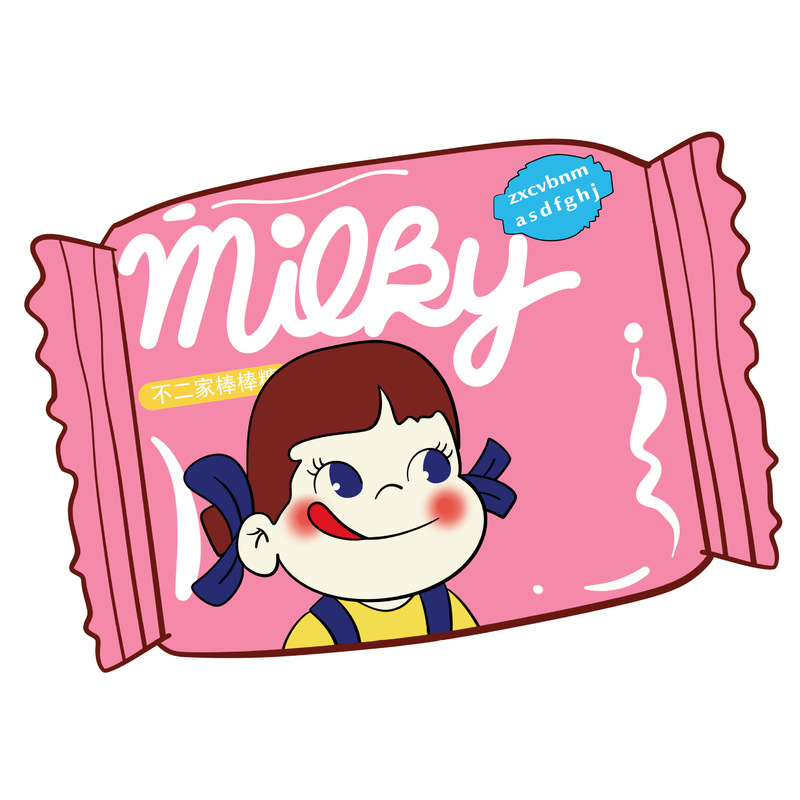 零食包装鼠标垫异形女生键盘可爱办公桌垫创意不二家小号滑鼠垫|undefined