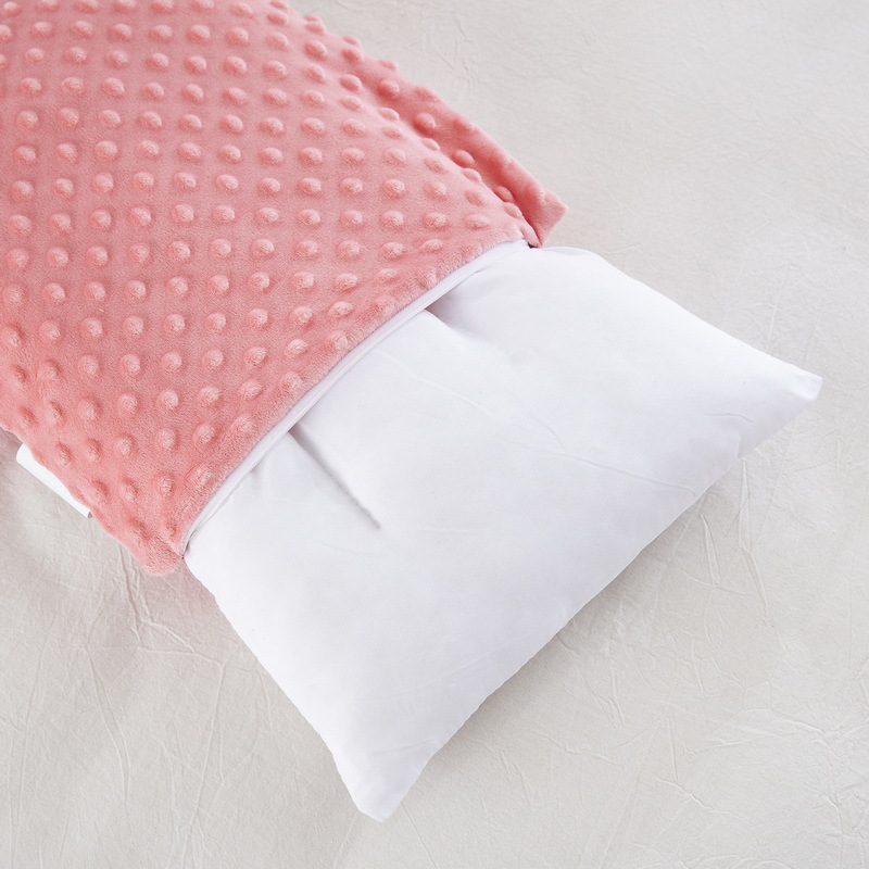 Almohada para niños de jardín de infantes AB cara Almohada de terciopelo de guisantes de algodón Almohada de almohada desmontable para niños de uno a diez años