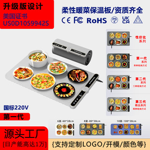 Source manufacturers new silicone warm cutting board pad constant temperature dining table heating board pad smart home insulation board pad flexible