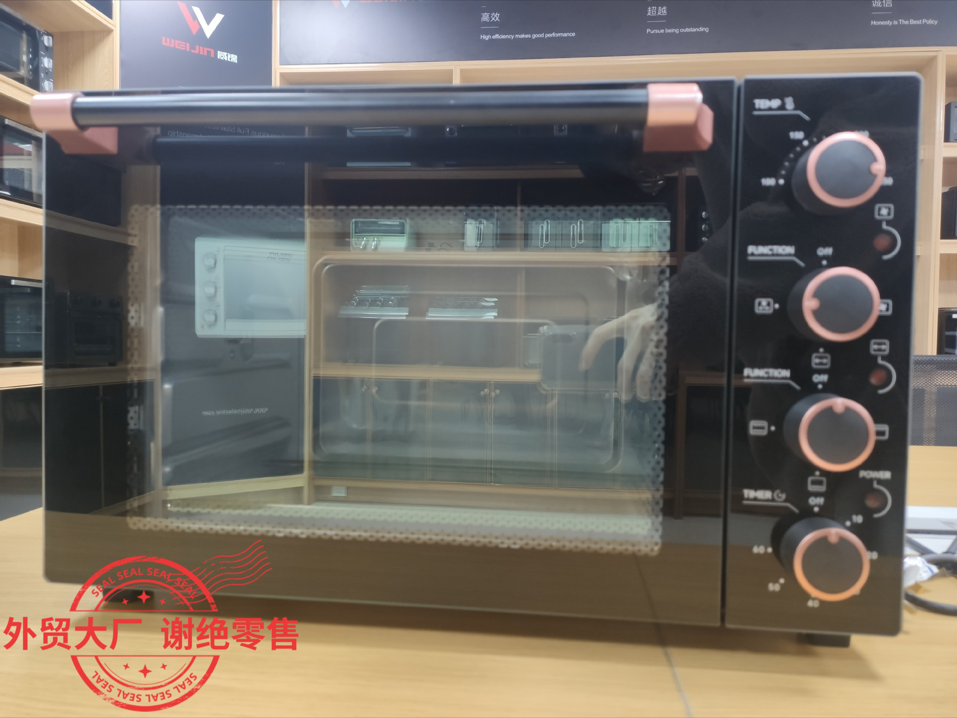 35L horno doméstico comercio exterior europeo gran capacidad horno de convección multifuncional CE fábrica personalizada KE35