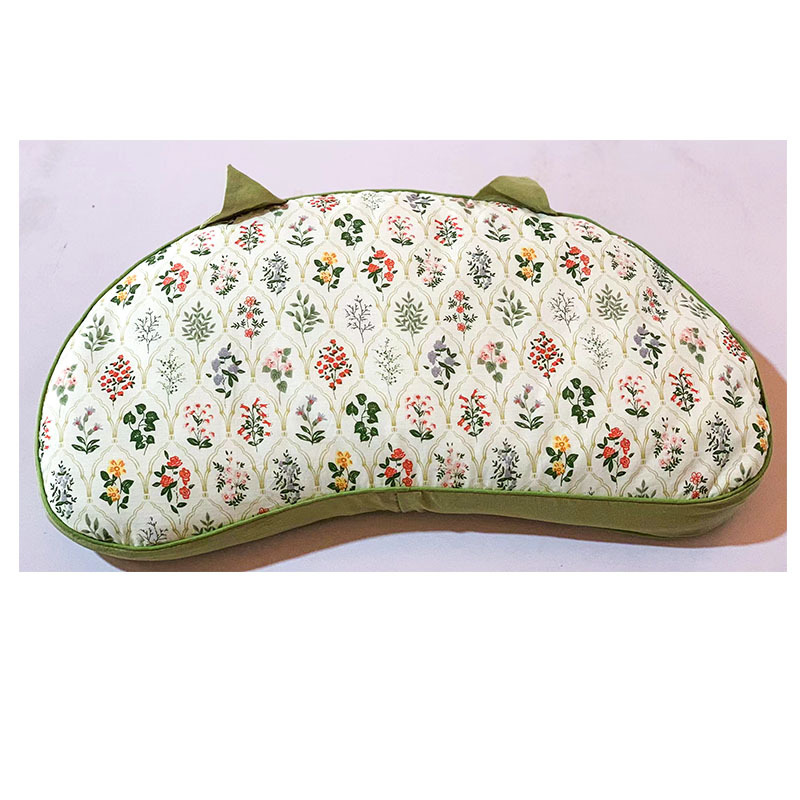 전체 메밀 채워진 고양이 귀 베개-꽃 바다