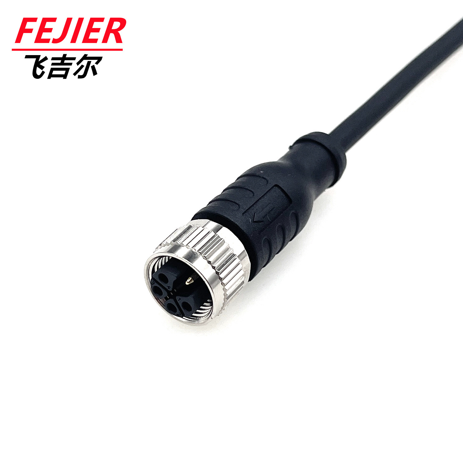 M12 K型5P航空连接器 5芯电源大功率圆形防水航空插头 IP67防水头