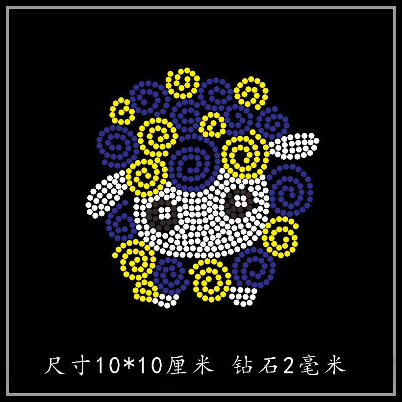 烫钻图案批发 小羊烫图 T恤毛衣长短袖羊毛衫裤子装饰水钻diy