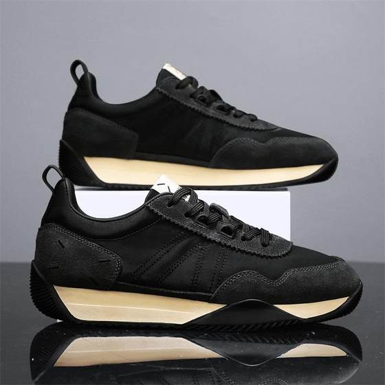 Forrest Gump shoes 2024 autumn new outdoor sports board shoes students Korean fashion low canvas work shoes men