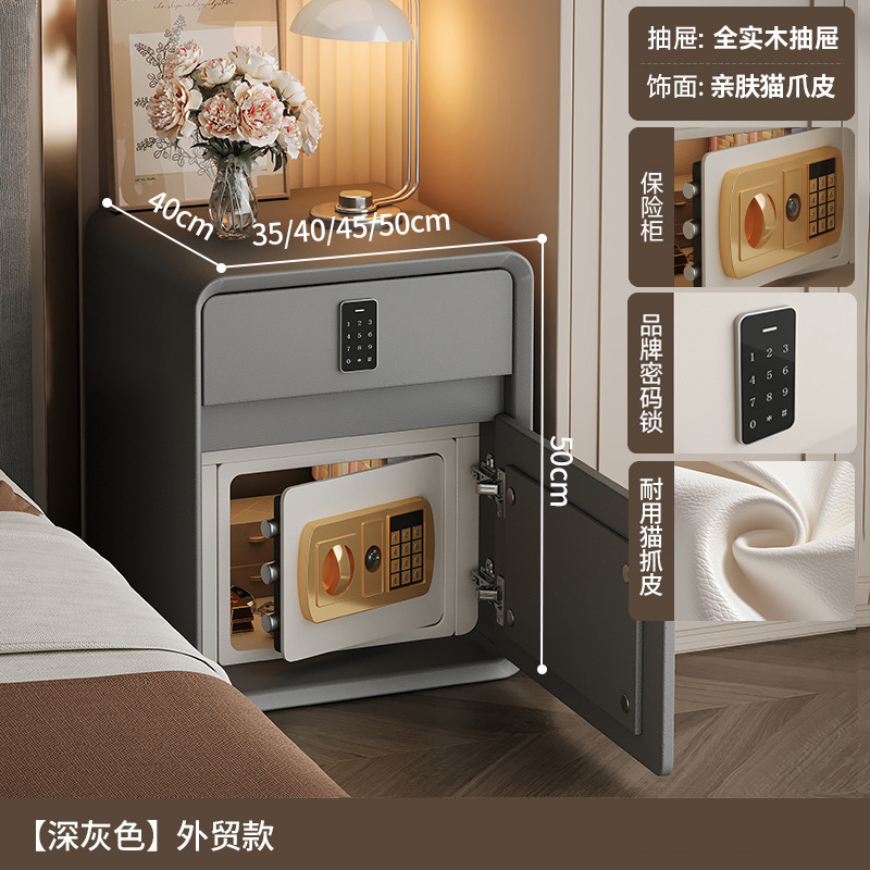 Smart cabecera caja fuerte en todo 2025 nuevo dormitorio con cerradura nicho de diseño pequeño armario de cabecera