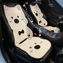 オールシーズン対応の夏用カーシートクッション、2025年新車内かわいい後部座席カバー、夏用カーシートクッション