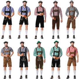 万圣节服装慕尼黑啤酒装德国啤酒节服男款成人舞台酒吧角色扮演服