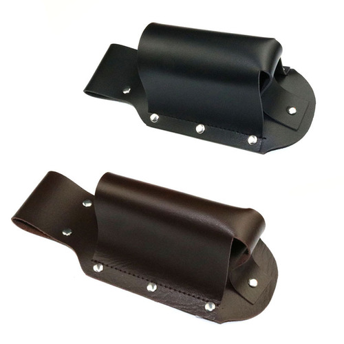 Waist-hanging leather beer bottle protective cover Creative portable mountaineering outdoor can leather cup holder waist bag