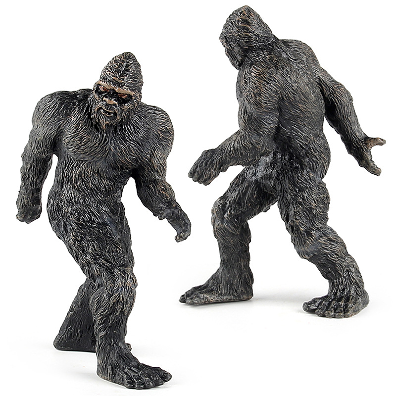Transfronterizo simulación grande gorila cantando serpiente animal modelo King Kong Python monstruo salvaje sólido escritorio decoración juguete