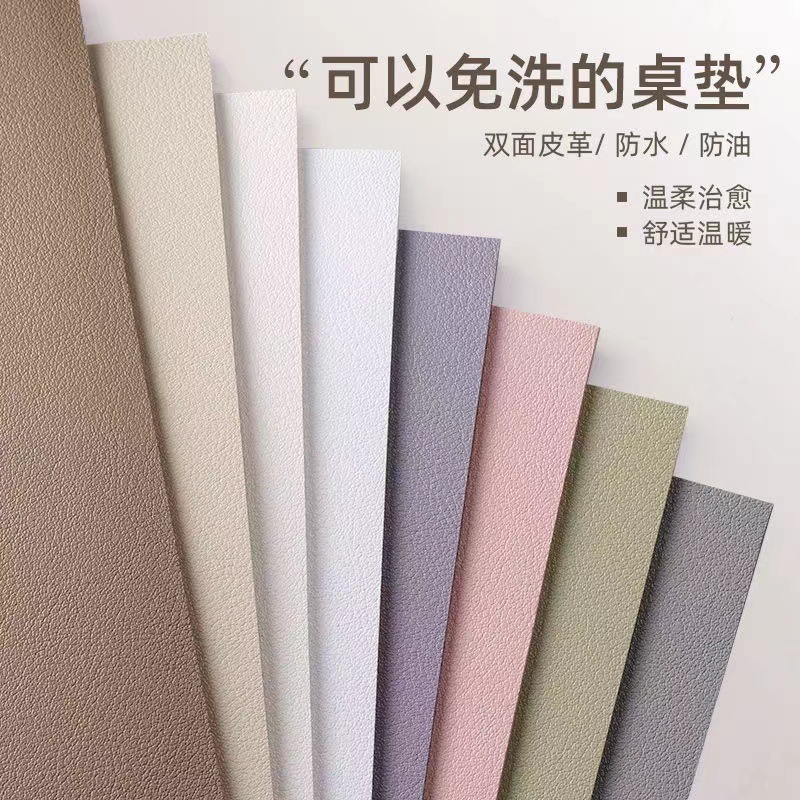 양면 가죽 마우스 패드 대형 컴퓨터 사무실 책상 매트 미끄럼 방지 필기 패드 방수 커피 테이블 매트 패턴 로고