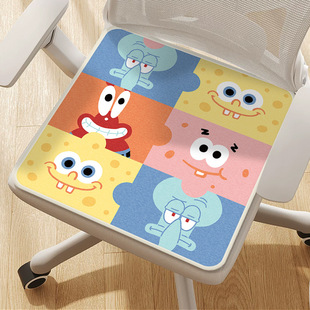 Cartoon Cushion Dirt Resistant and Easy to Take care of Imitation Cashmere Cushion Autumn and Winter Student Stool Pad Warm Non-slip Breathable Pad
