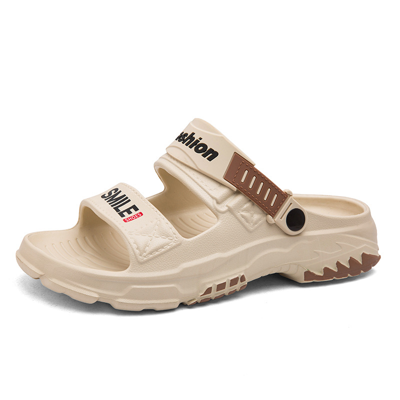 Combinación 2025 diseñador transfronterizo zapatos de dos agujeros al aire libre para hombres zapatos de playa de moda de verano zapatillas de hombre