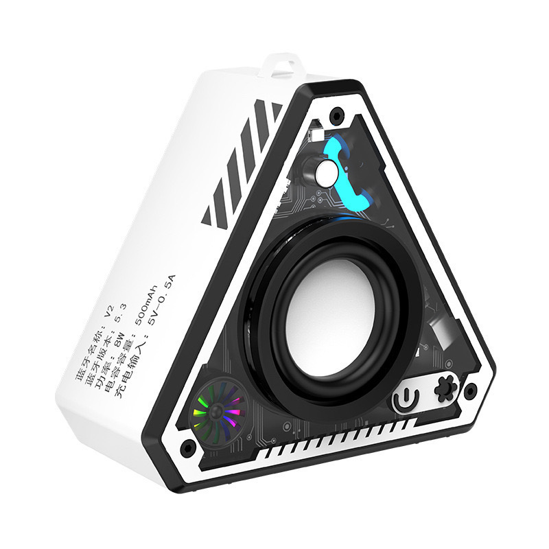 クロスボーダー新 V2 メカワイヤレス Bluetooth スピーカーサブウーファーカラフルなライト屋外ポータブルミニデスクトップスピーカー|undefined