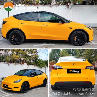 color change film Crystal piano – Automotive Film - crystal-sunflower-yellow
