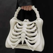 �羳 printed skeleton bone bag ���ư��b�