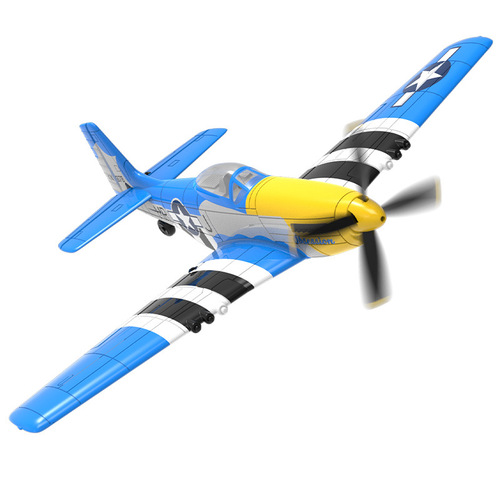Cross-border European-style P51 remote control electric toy model four-channel aerobatic RC foam plane