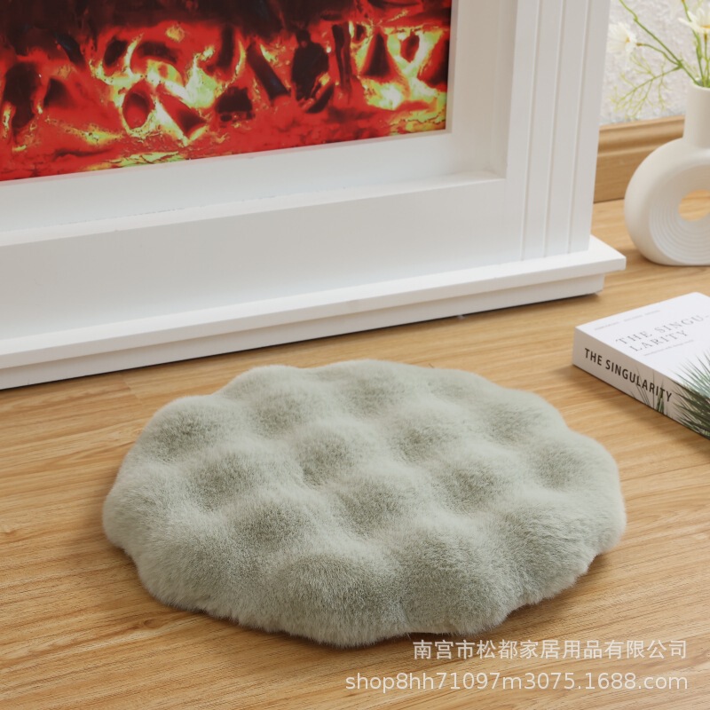 Cross-border Rabbit Plush Futon Cushion Tatami Japanese-style Cushion Floor Mat Meditation Round Cushion Chair Stool Mat