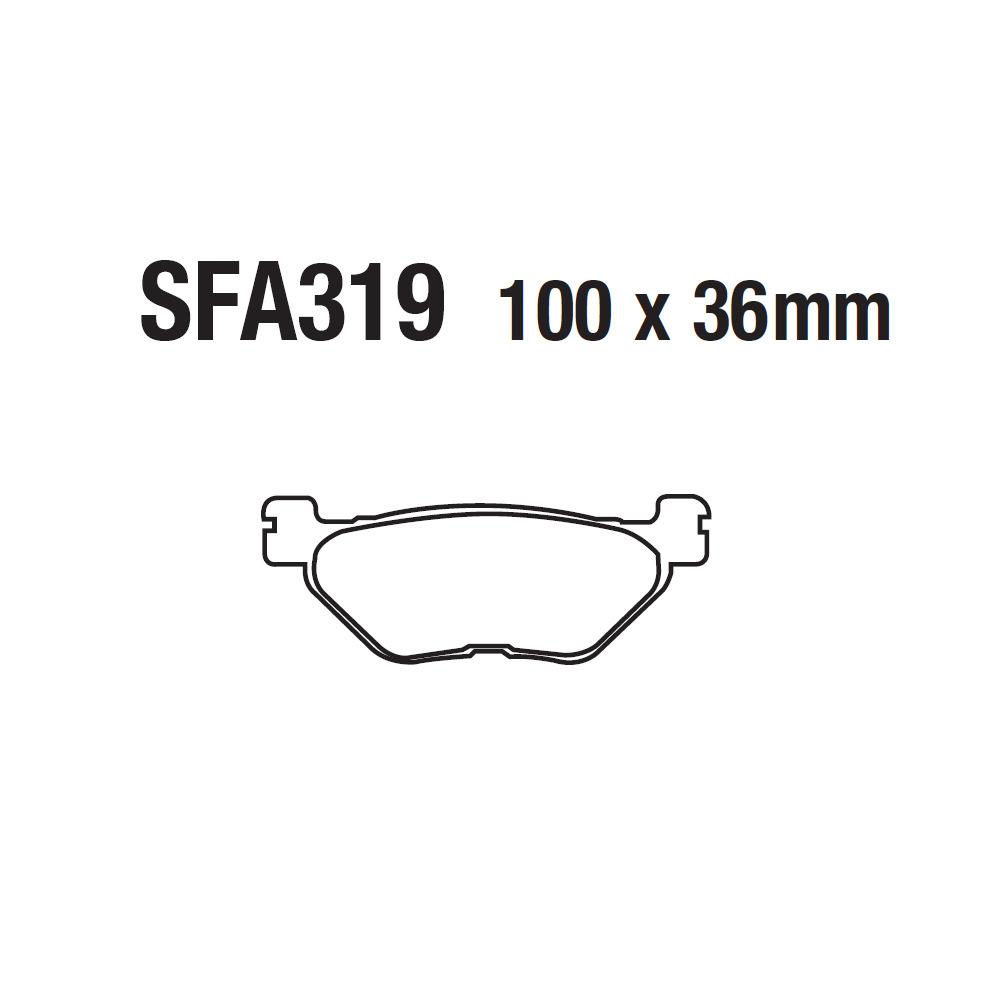 Pastillas de freno de disco de motocicleta Pastillas de freno de disco Pilas de freno FA319 XP TMAX 500 530 SYM 250