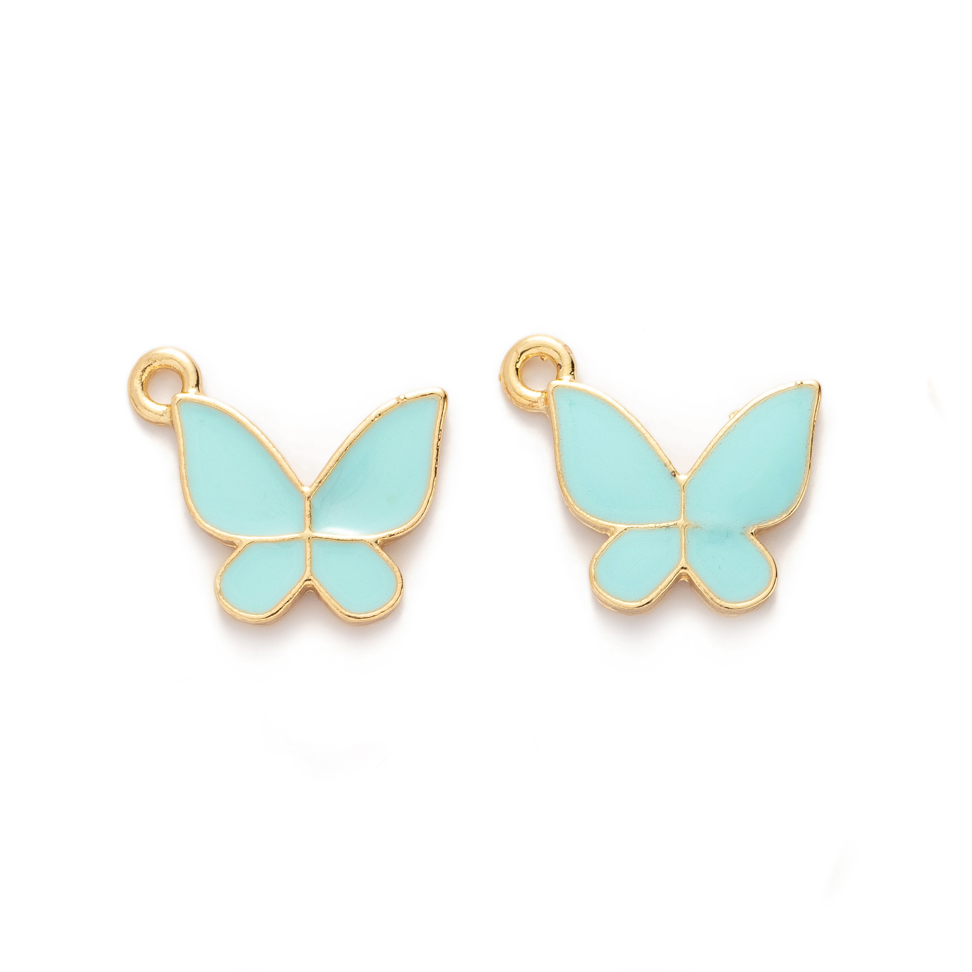 10 Pieces 2MM Alloy Butterfly Pendant display picture 5