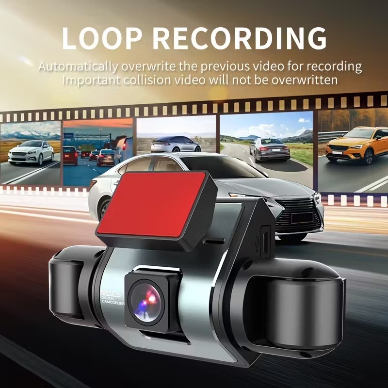 Cross-border 4-lens dashcam new model high-definition 1080P infrared night vision WiFi quad-camera car recorder