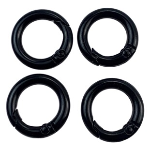 4 points 3.5MM thick zinc alloy swimming Black Spring buckle popular mobile phone lanyard Bell suit hardware accessories 8 words