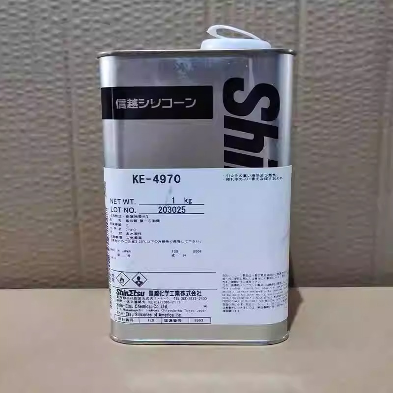 日本信越KE-4970有机硅RTV 披覆形涂覆胶 耐高温密封胶水 UL阻燃
