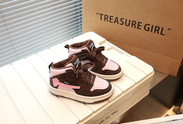 Autunno e inverno nuove ragazze due scarpe sportive casual in cotone scarpe da ragazzo_voghion.com