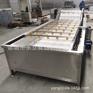 全自动鼓泡洗菜机 田螺山楂海蛎子扇贝清洗流水线 龙虾加工设备