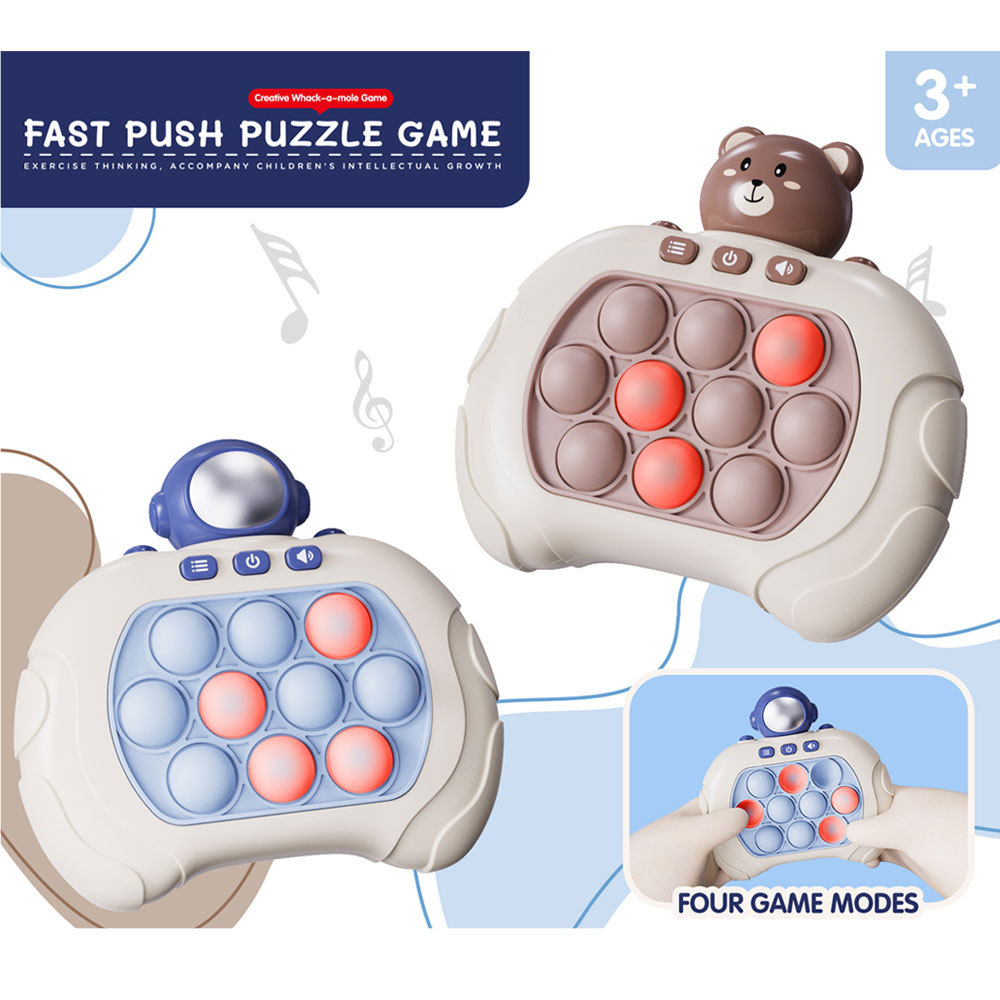 Descompresión ocasional de los niños máquina de juego de empuje rápido juguete sensorial empuje rápido juego de rompecabezas
