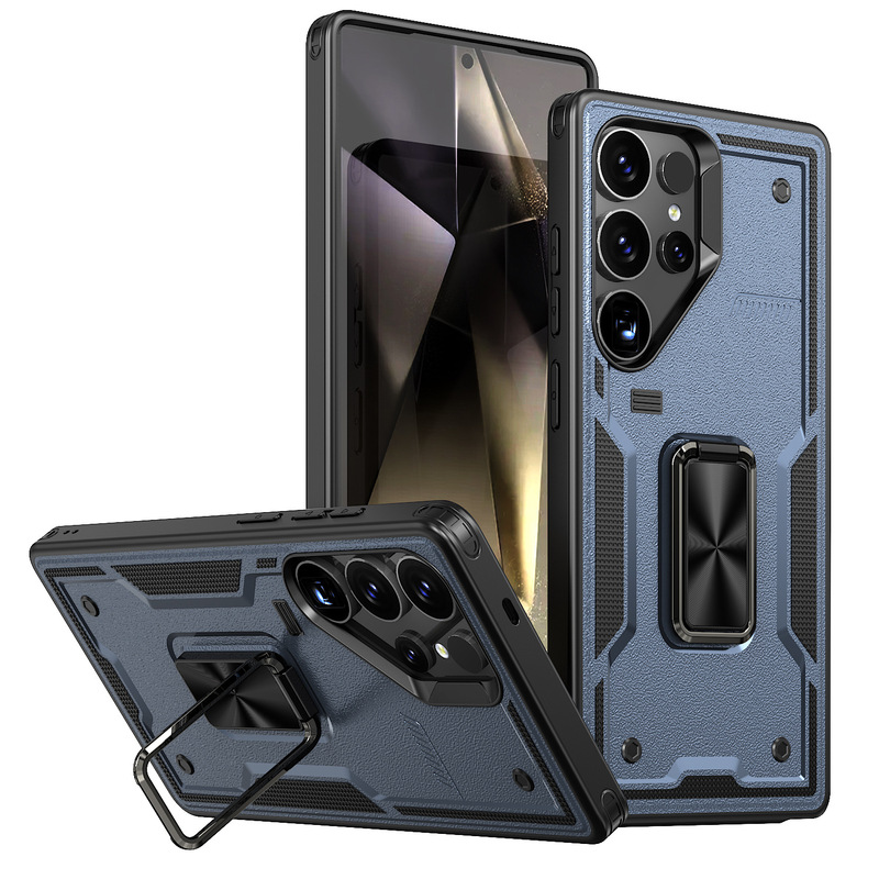 New cross-border applicable Samsung S25 Ultra phone case ark all-inclusive anti-drop S25u car magnetic suction S24