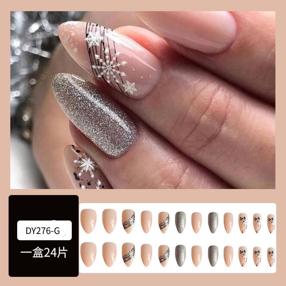 Nueva colección de uñas de navidad desgaste de uñas falsas transfronterizas desgaste de uñas parche de uñas pieza de uñas al por mayor de uñas