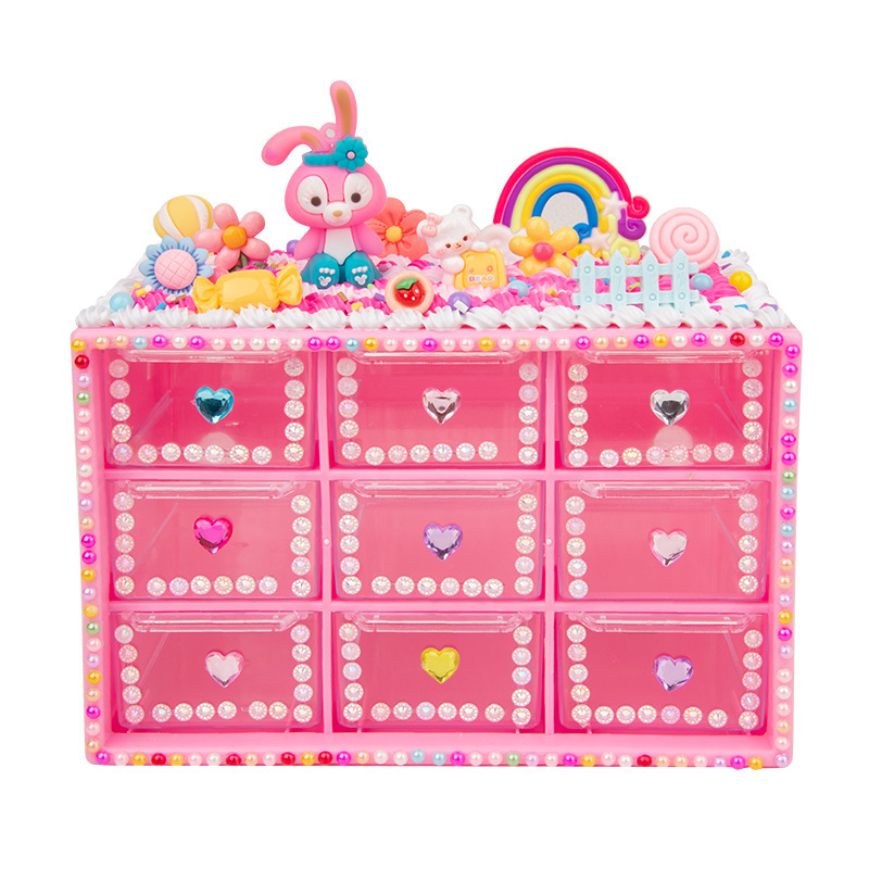 女の子 DIY 手作りクリーム接着剤材料パッケージギフトボックスセットクリエイティブ手作りショップ教育屋台おもちゃ卸売|undefined