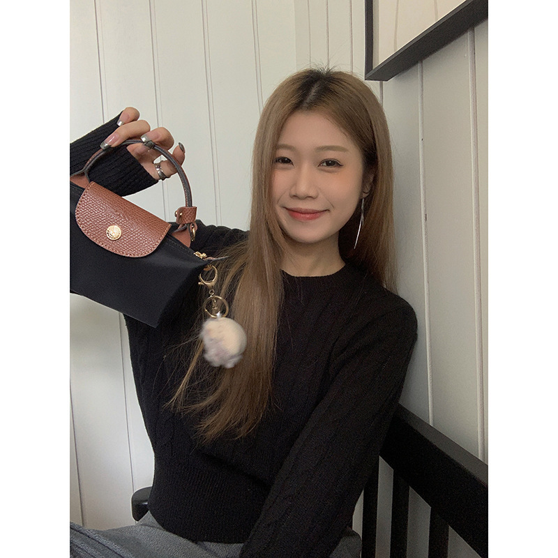 【暖阳情诗】歌铭学院风麻花毛针织衫女装秋季新款宽松上衣Y8823|undefined
