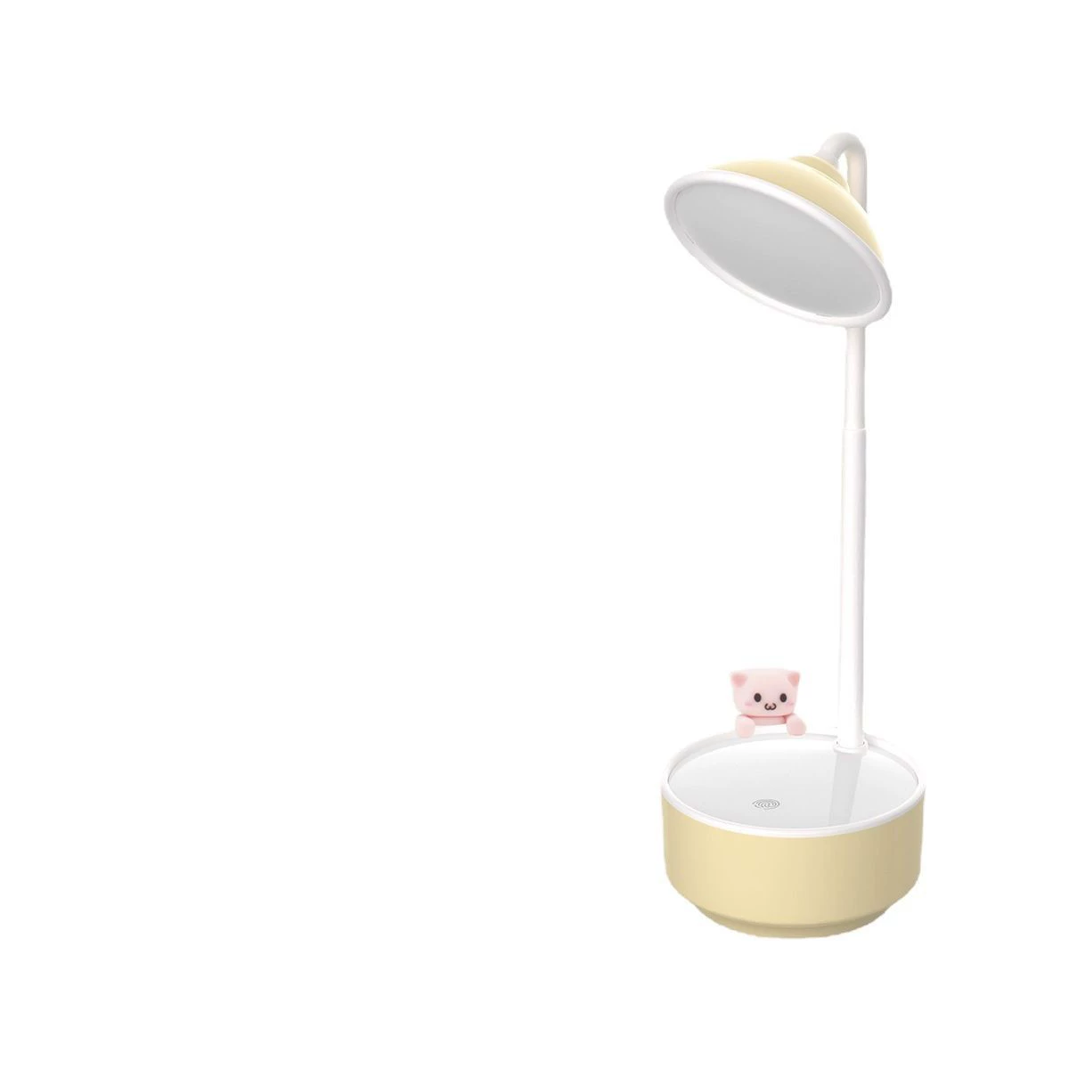 Cartoon cute table table lamp, creative reading writing for bed for students, watch