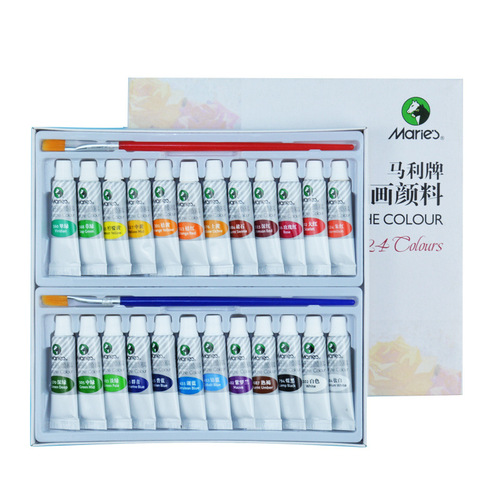 Marley gouache paint set 12/18/24 colors beginner children's gouache paint gouache paint box