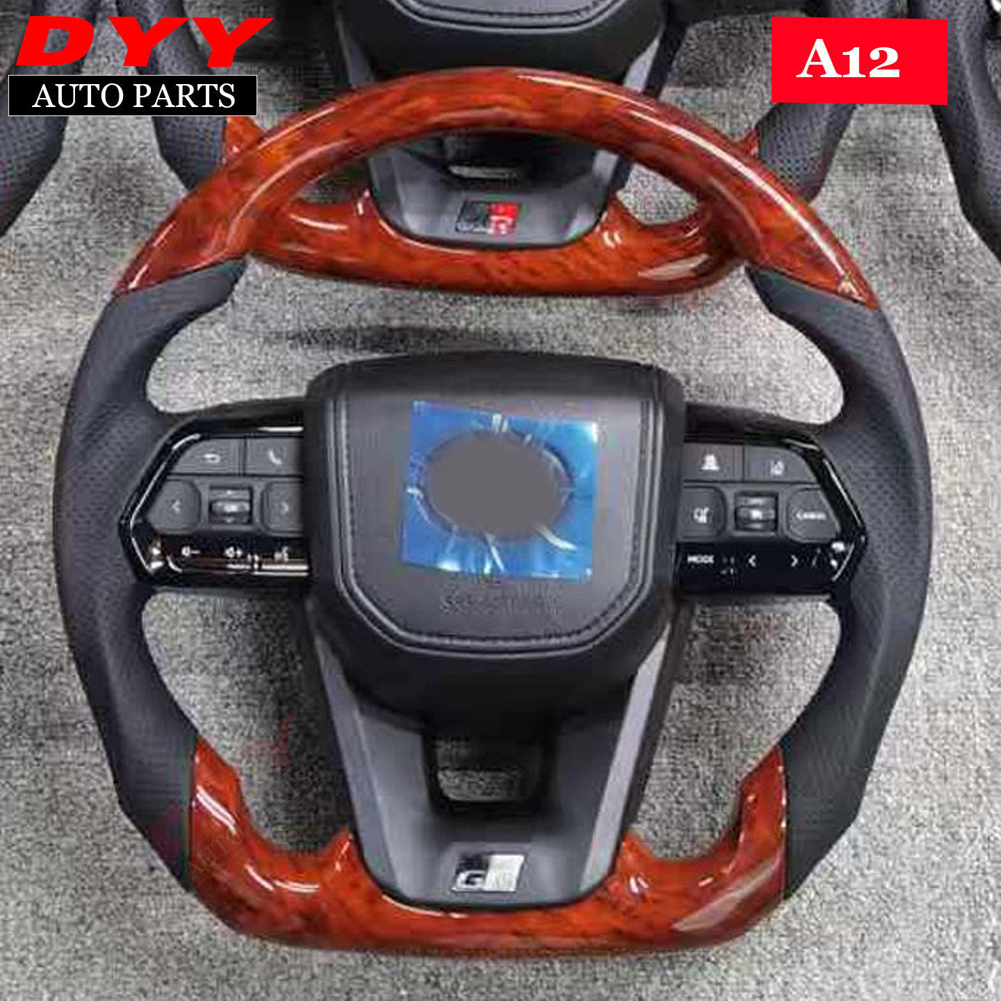 Suitable for Toyota LC300, Alphard 80 series, Hilux, Land Cruiser, Crown, wood grain steering wheel