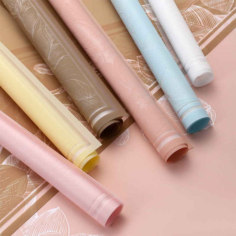 木兰果冻膜防水包花纸花艺花束鲜花礼物包装纸花店鲜花包装材料