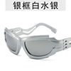 Sunglasses, brand glasses, suitable for import, punk style, 2 carat
