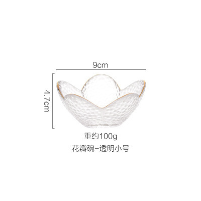 Tazón de postre japonés ensalada tazón de vidrio cuenco de golondrinas de cristal tazón de ensalada de fruta creativa hogar Tazón de sopa Tremella