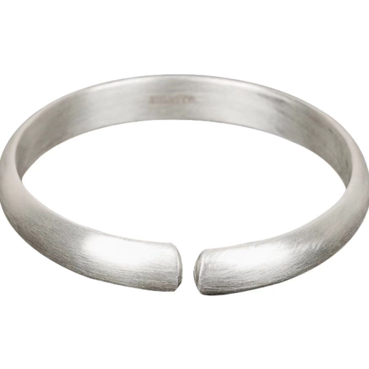 Pulsera brillante plateada de cobre blanco, estilo étnico, simple, brillante, pulseras abiertas, accesorios transfronterizos para mujeres, fabricantes de joyas al por mayor