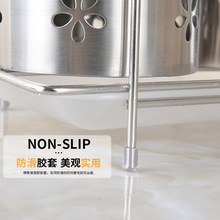 SG8Y批发304不锈钢筷子筒 加厚收纳筒厨房家用壁挂式筷子笼筷筒筷